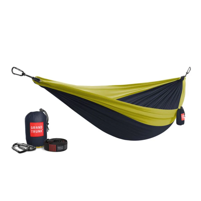 Grand Trunk - Double Deluxe Parachute Nylon Hammock w/Straps - Crimson Charcoal - Image 6