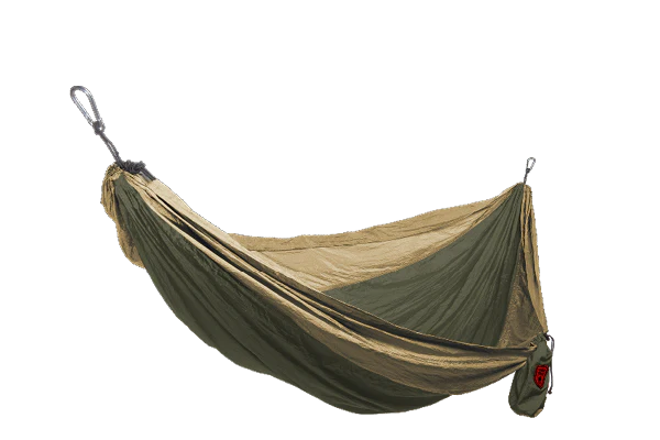 Grand Trunk - Double Deluxe Parachute Nylon Hammock w/Straps - Green/Charcoal - Image 5