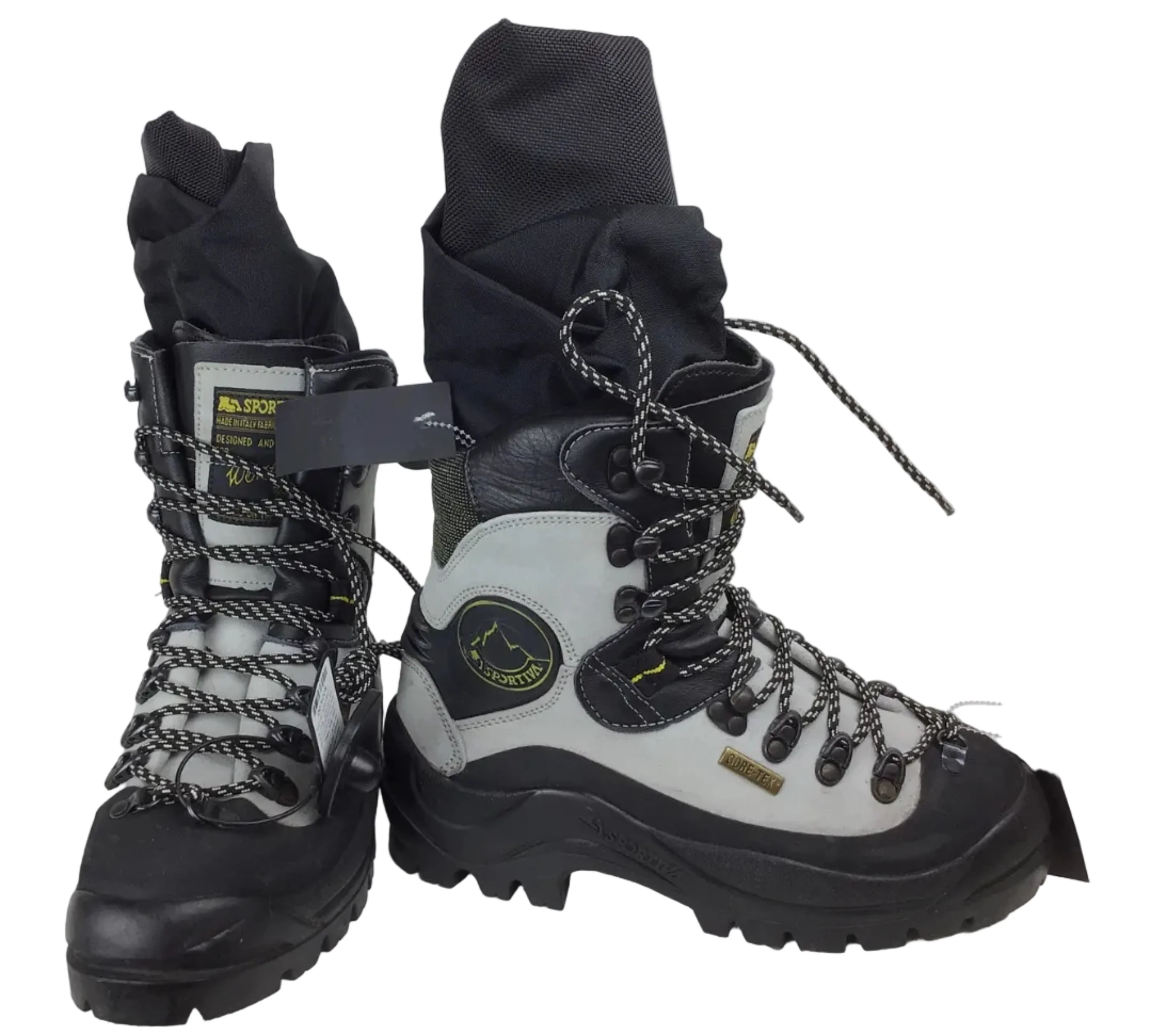 La Sportiva Mountaineering Boots w/ Gaiters W 39.5 Gry/Blk/Yllw - Image 3